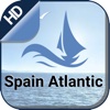 Spain Atlantic offline nautical charts for boating Navigation