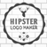 Hipster Logo Maker - Logo Maker & Logo Creator B&W
