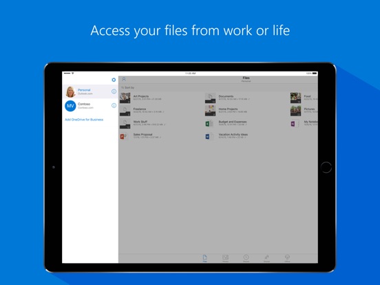 download onedrive pictues onto ipad