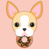 Blonde Boston Terrier Emoji Stickers for iMessage
