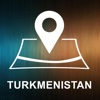 Turkmenistan, Offline Auto GPS turkmenistan map 