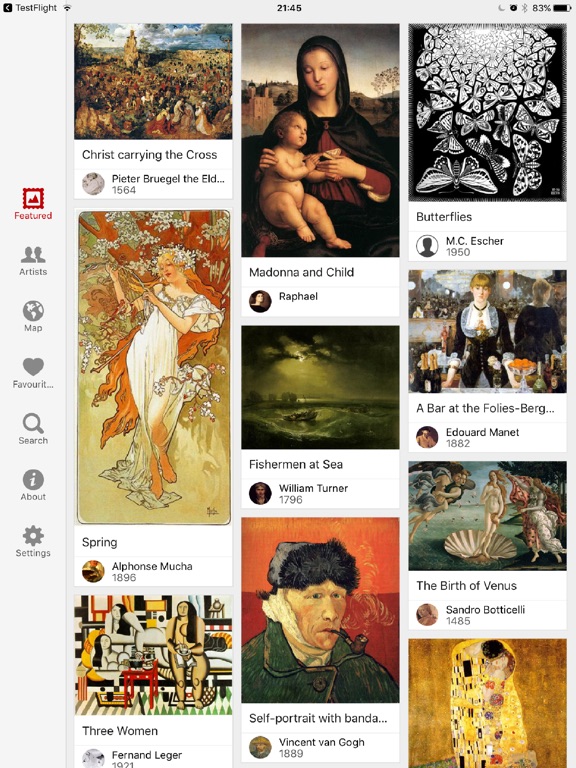 WikiArt - Encyclopedia of Fine Art Screenshot