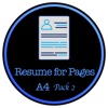 Resume Templates(A4 Size) for Pages