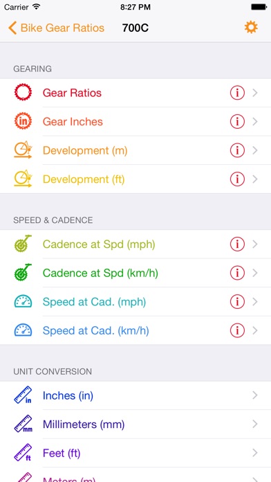Bike Gear Ratios - Ca... screenshot1