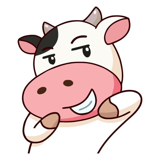 Perky Cow Animated Emoji Stickers by Carlos Solana Martinez