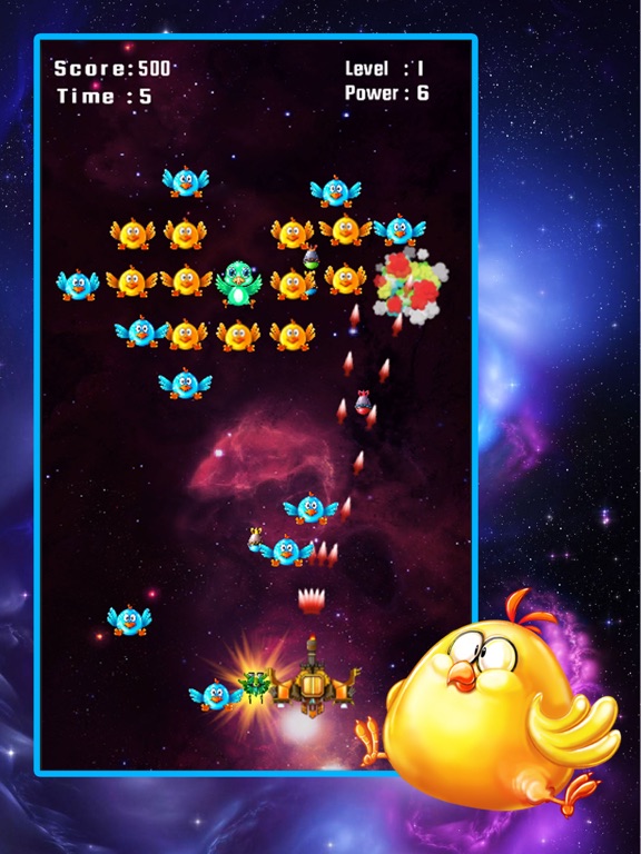 Screenshots of Space Attack: Chicken Shooter for iPad