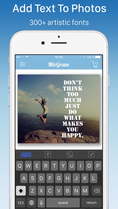 Screenshots of Mixgram - Photo Collage Maker, Picture Editor, Camera Layout.s & Sticker.s for iPhone