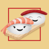 Bee Lea Teo - Sushi Wasabi Stickers - Yummy! artwork