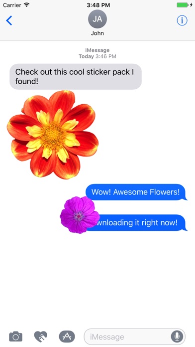 Flower Power Sticker Pack review screenshots