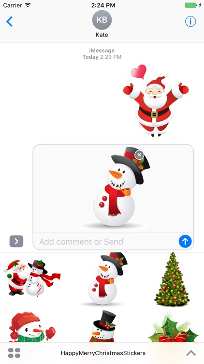 happy merry christmas stickers by kim kon ket happy merry christmas stickers screenshot 1