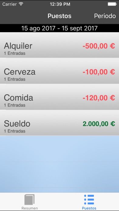 Captura de pantalla del iPhone 3