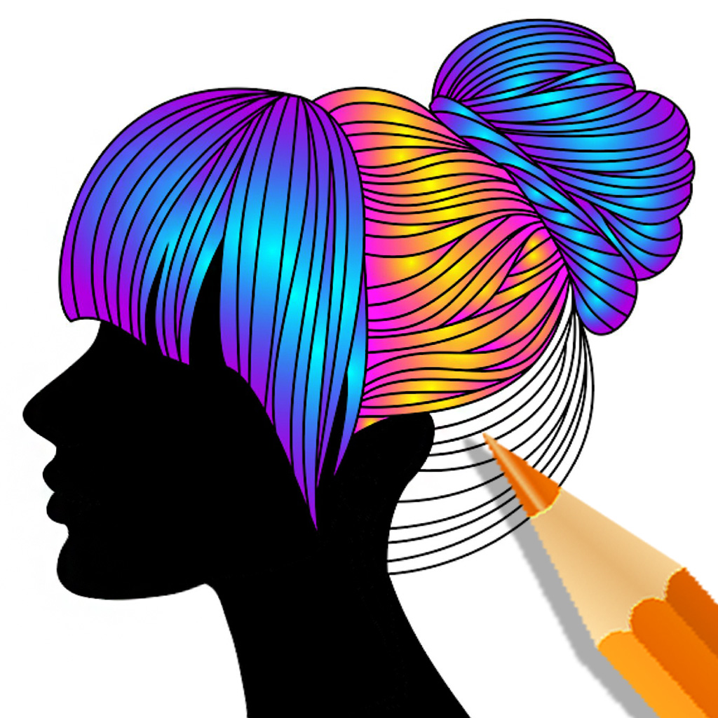 Color Therapy Adult Coloring Book for Adults App Icon