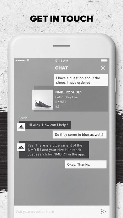 adidas online help chat