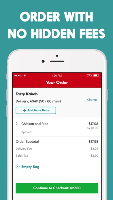 seamless food delivery competitors