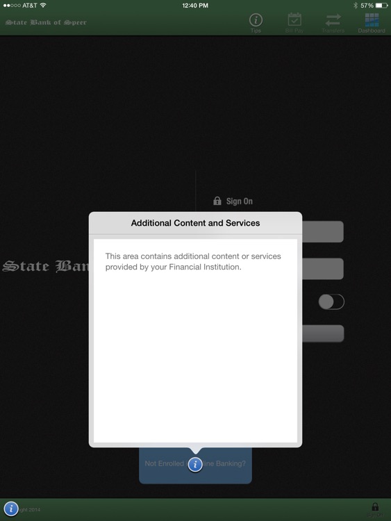 State Bank Of Speer For Ipad By State Bank Of Speer