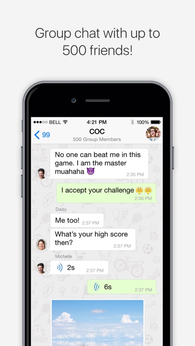 Screenshots of SOMA Messenger for iPhone