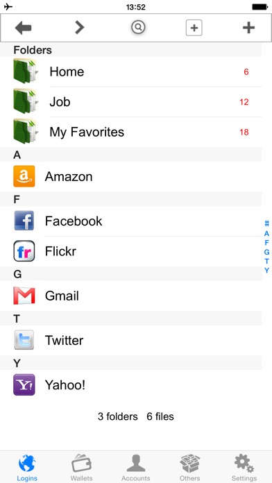 Screenshots of Password Manager Vault - FingerPrint Lock Account Wallet &1 Secure Passcode Safe for iPhone