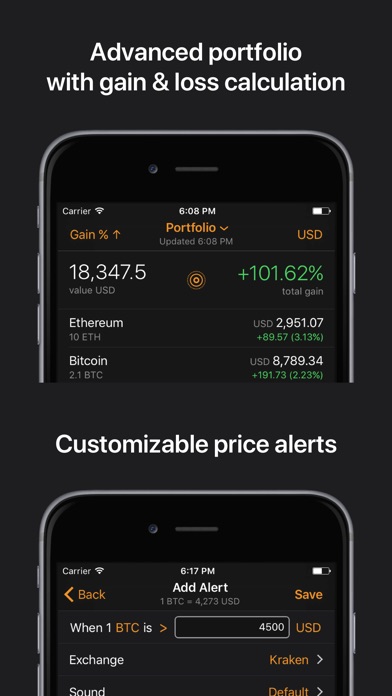 Crypto Pro: Bitcoin Ticker  Screenshot