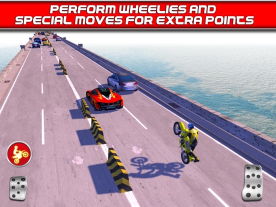 Screenshots of Bike Traffic Race Mania a Real Endless Road Racing Run Game for iPad