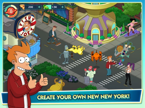 Screenshots of Futurama: Worlds of Tomorrow for iPad