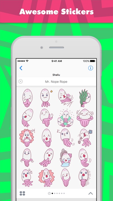 Mr Nope Rope Stickers review screenshots