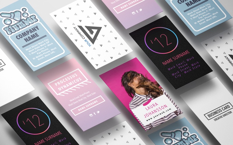 GN Business Cards for Pages - Templates Bundle 앱스토어 스크린샷