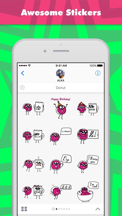 Donut Stickers By Alka review screenshots