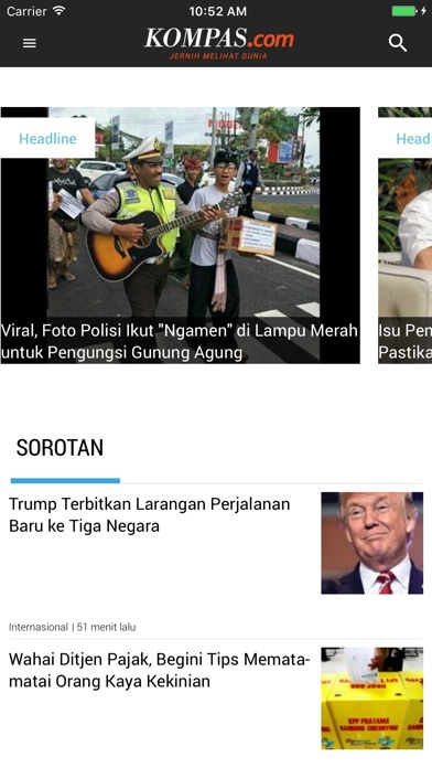 Antaramuka Kompas - Akhbar Indonesia