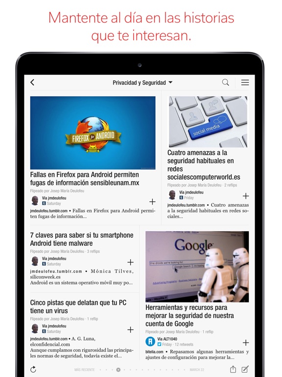 Captura de pantalla del iPad 2