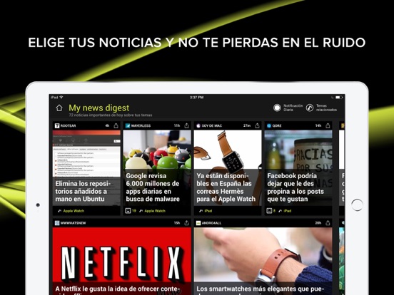 Captura de pantalla del iPad 4