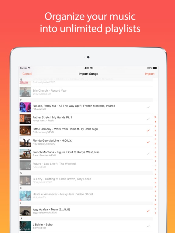 Screenshots of Musi - Unlimited Free Music For YouTube for iPad