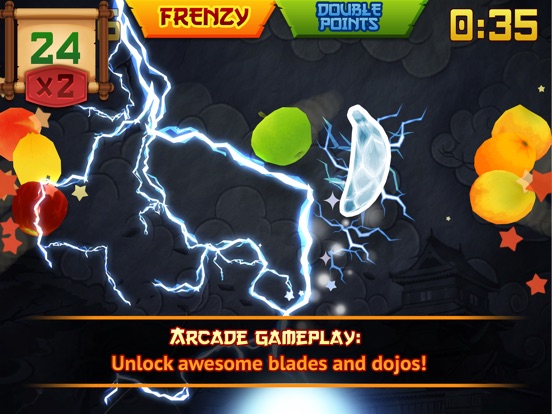 Screenshots of Fruit Ninja for iPad