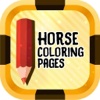 Horse Coloring Pages - Free horse coloring books for kids and adult pages