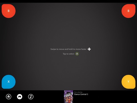 Screenshots of Xbox 360 SmartGlass for iPad
