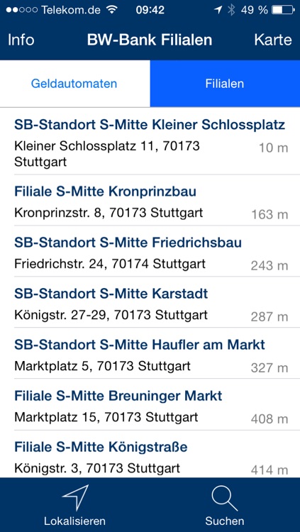 Bw Bank Filialfinder By Baden Wurttembergische Bank