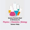 Science Formula Sheet & Dicitonary for Physics Chemistry Biology Science Today relationship science 