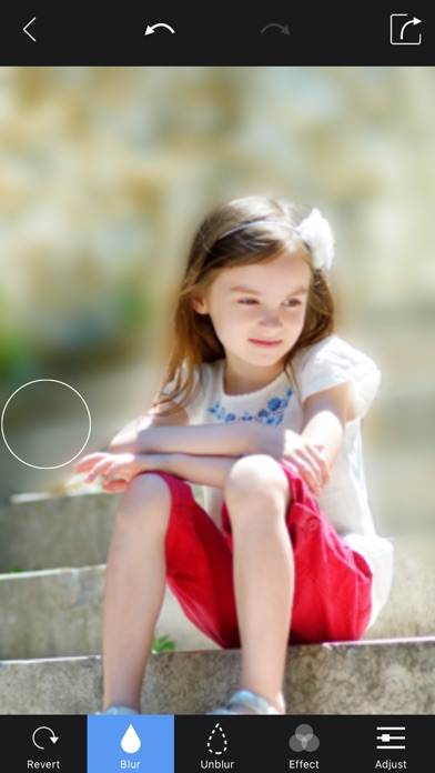 Screenshots of Blur Photo Background - Touch Blur Effect Editor for iPhone