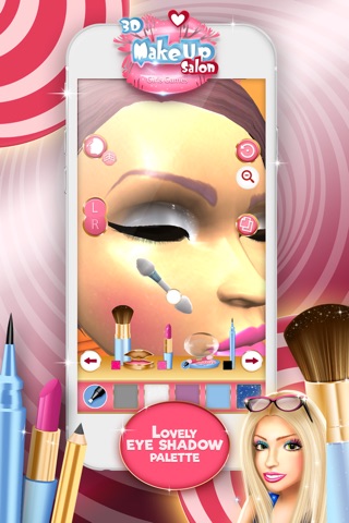 Скриншот из 3D Make.Up Salon Girls Game.s: Fashion Dress.up Stylist and Beauty Model Make.over