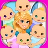 Newborn Baby Sextuplets - My Six New Baby Infant Care & Mommy Pregnancy Games baby games 