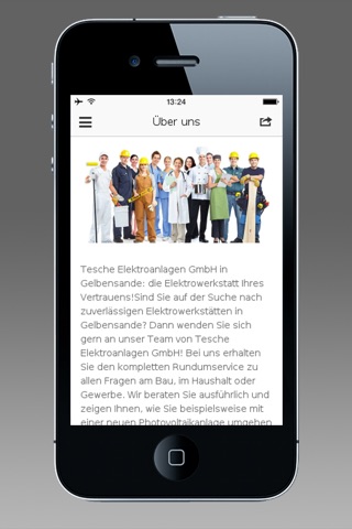 Screenshot of Tesche Elektroanlagen GmbH