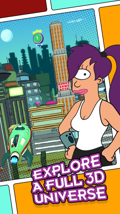 Screenshots of Futurama: Game of Drones for iPhone