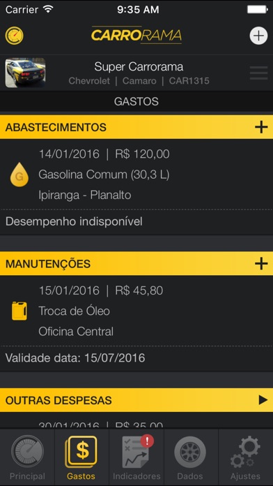 Captura de tela do iPhone 1