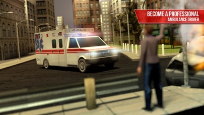救急車のシミュレーター3D。患者は緊急救助... screenshot1