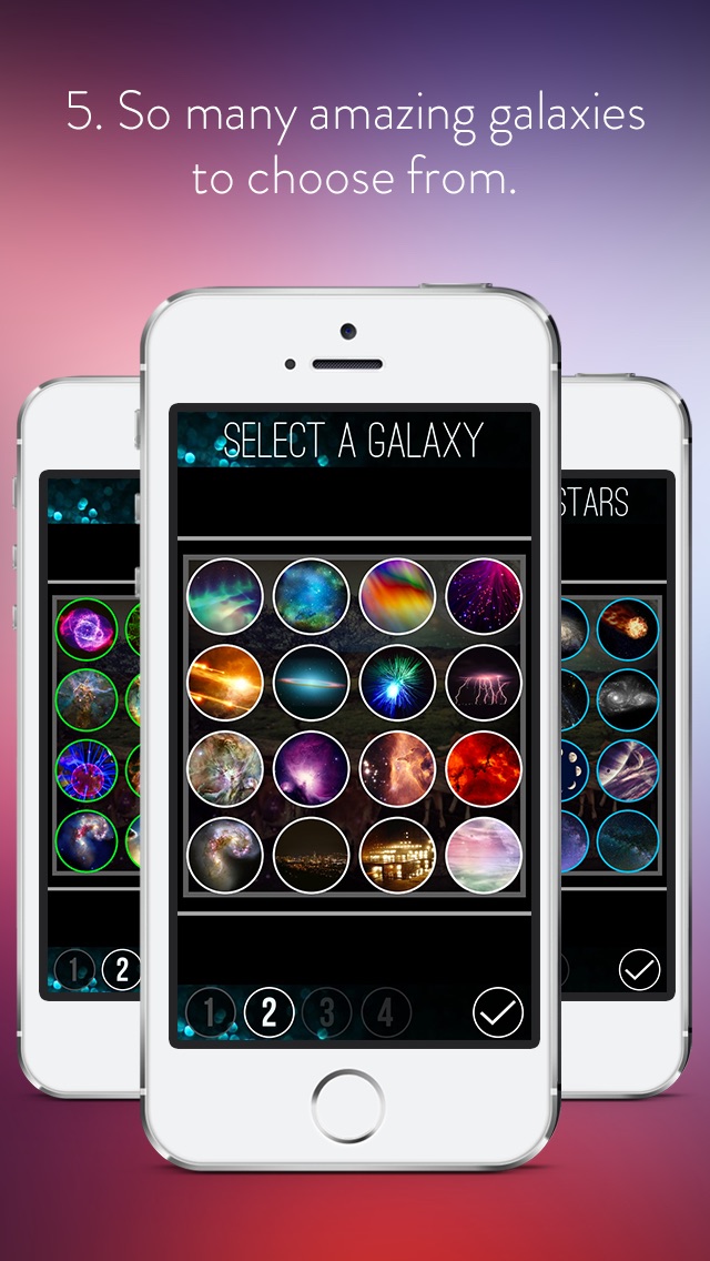 Screenshots of Galaxy Space Effects - Beautiful.ly Edit, Blend-er & Ajust Comet Astronomy Over-lays or Templates for iPhone