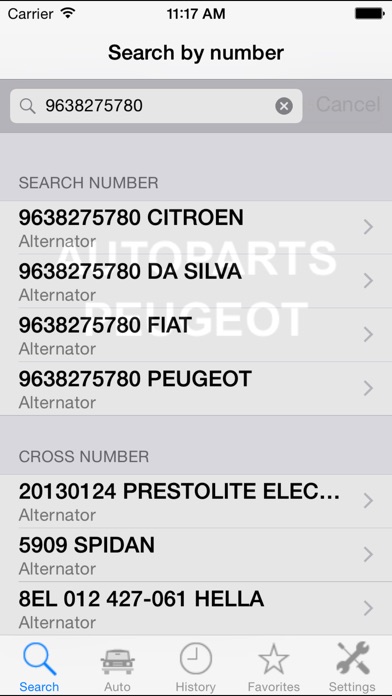 Autoparts for Peugeot screenshot1