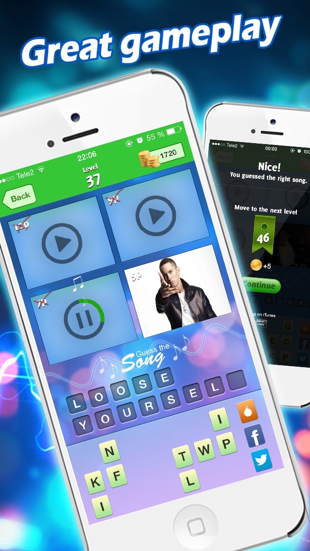 Screenshots of Guess The Song - New music quiz! for iPhone