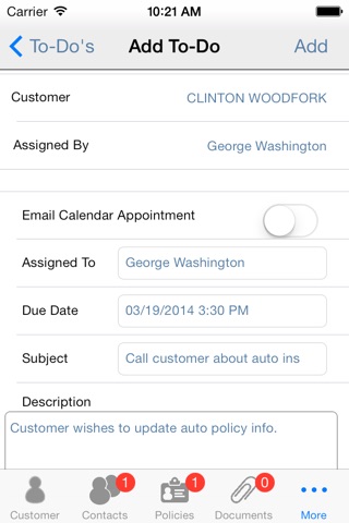 eAgent screenshot