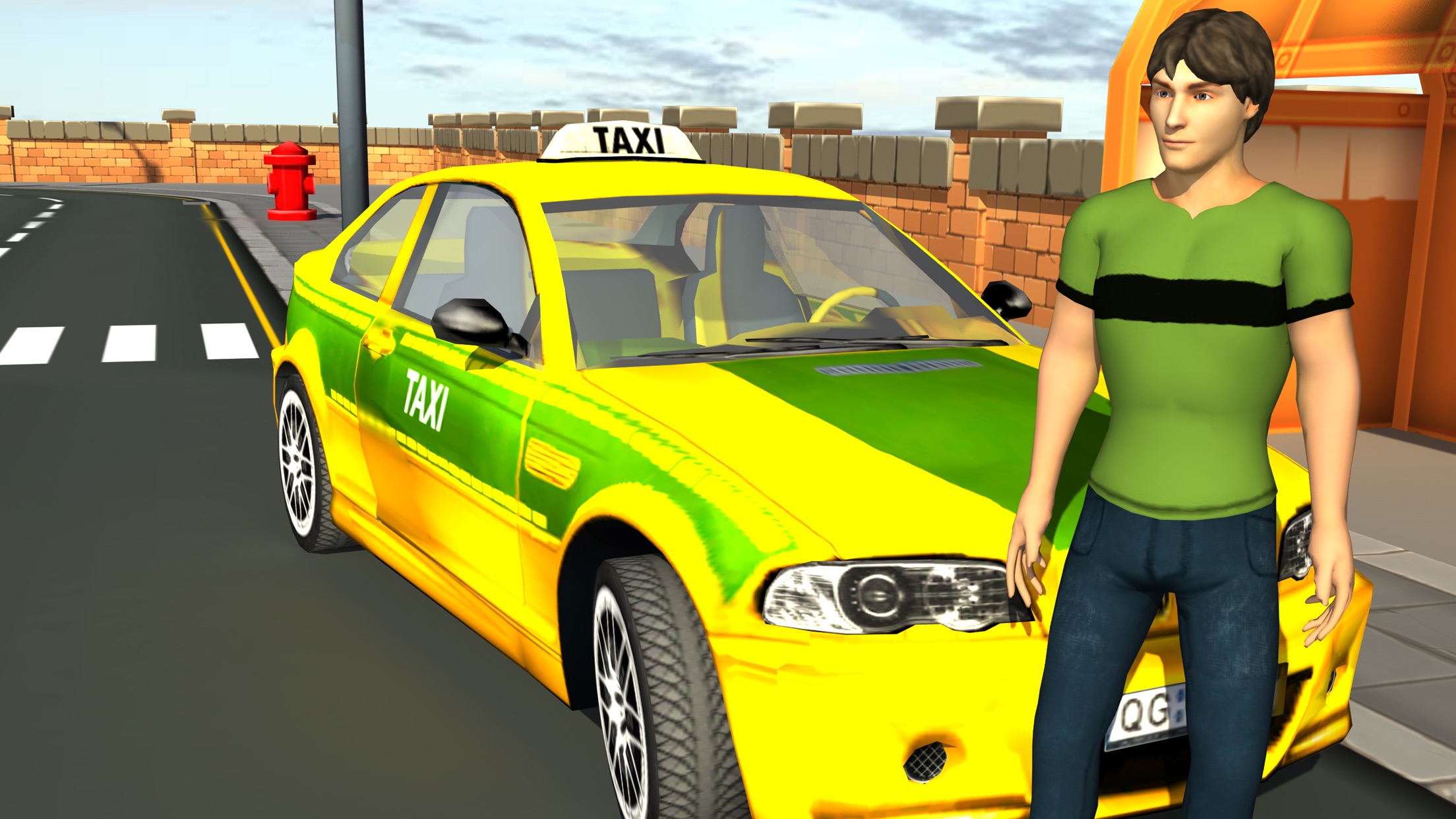 crazy taxi driver car parking game