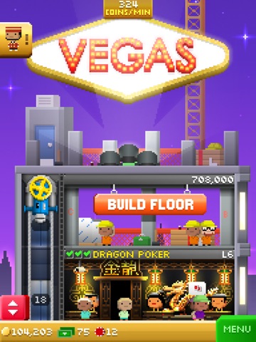 Screenshots of Tiny Tower Vegas for iPad
