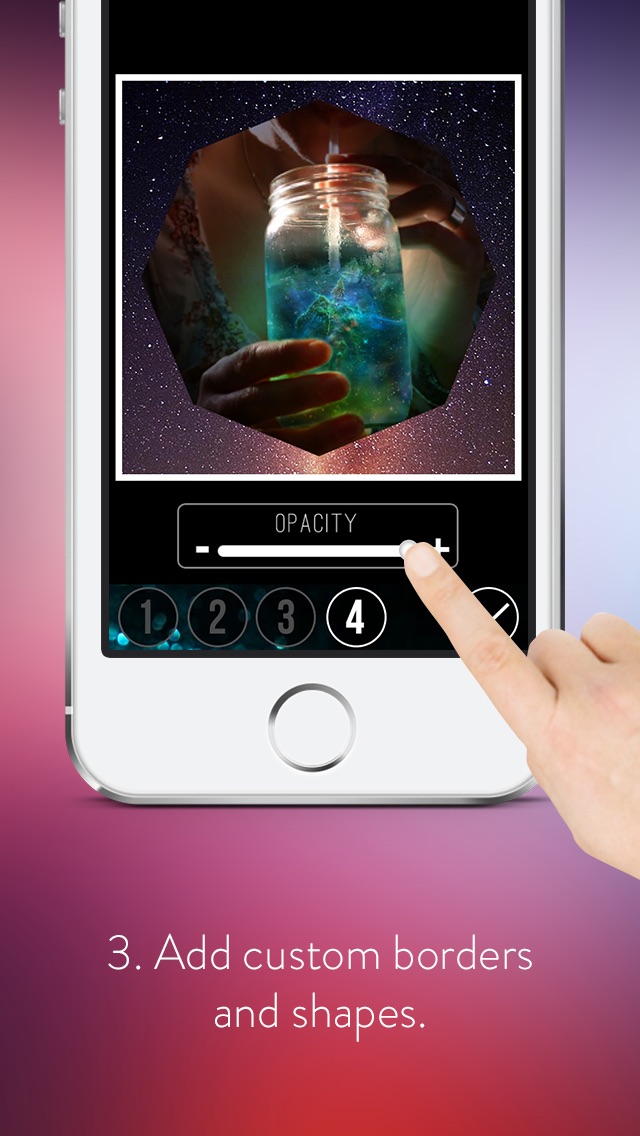 Screenshots of Galaxy Space Effects - Beautiful.ly Edit, Blend-er & Ajust Comet Astronomy Over-lays or Templates for iPhone